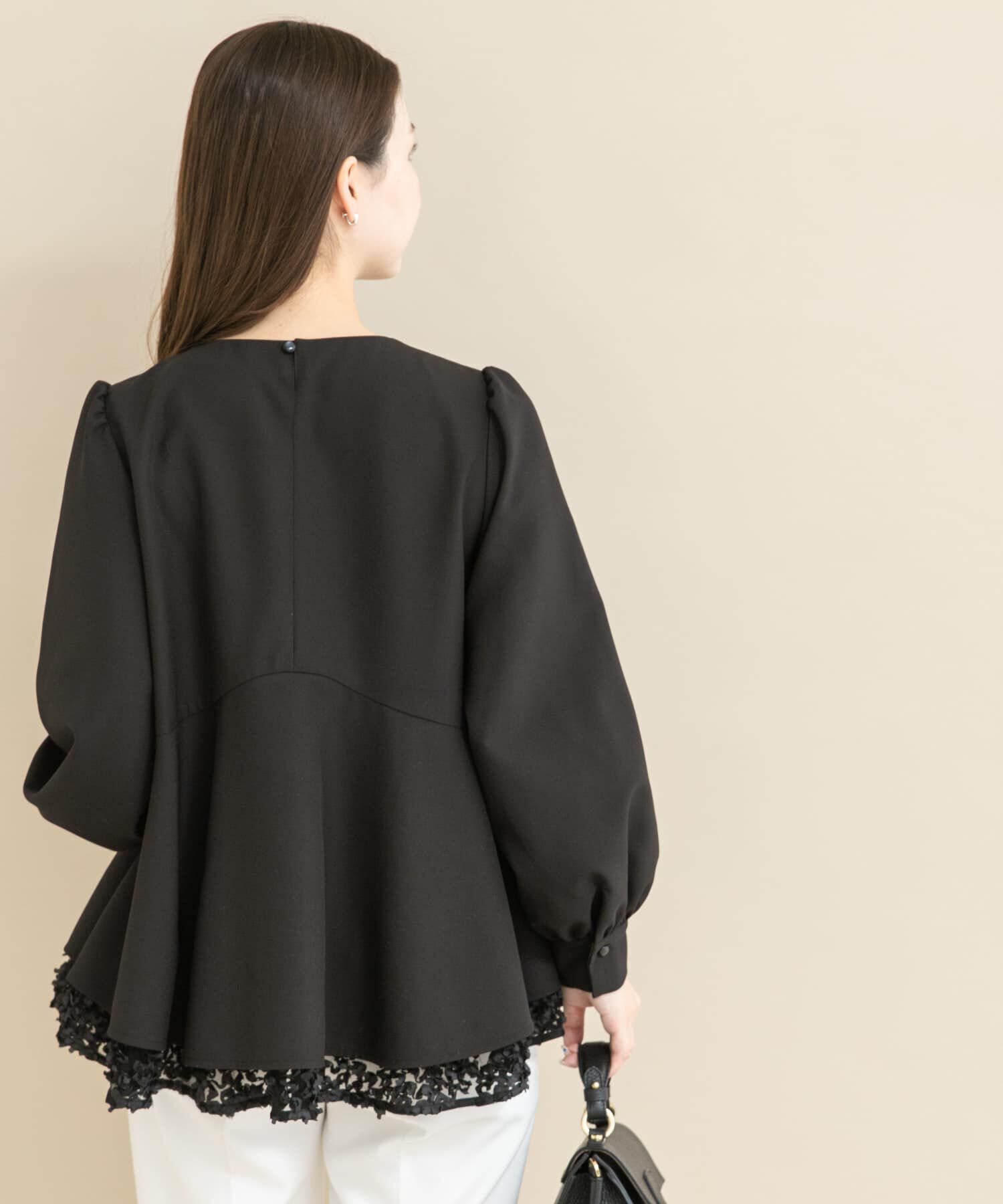 URBAN RESEARCH ROSSO「『WEB限定』レイヤードペプラムブラウス」|シャツ・ブラウス|