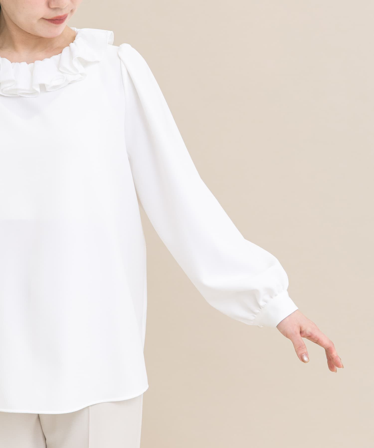 URBAN RESEARCH ROSSO「『WEB限定』コサージュカラー2WAYブラウス」|シャツ・ブラウス|