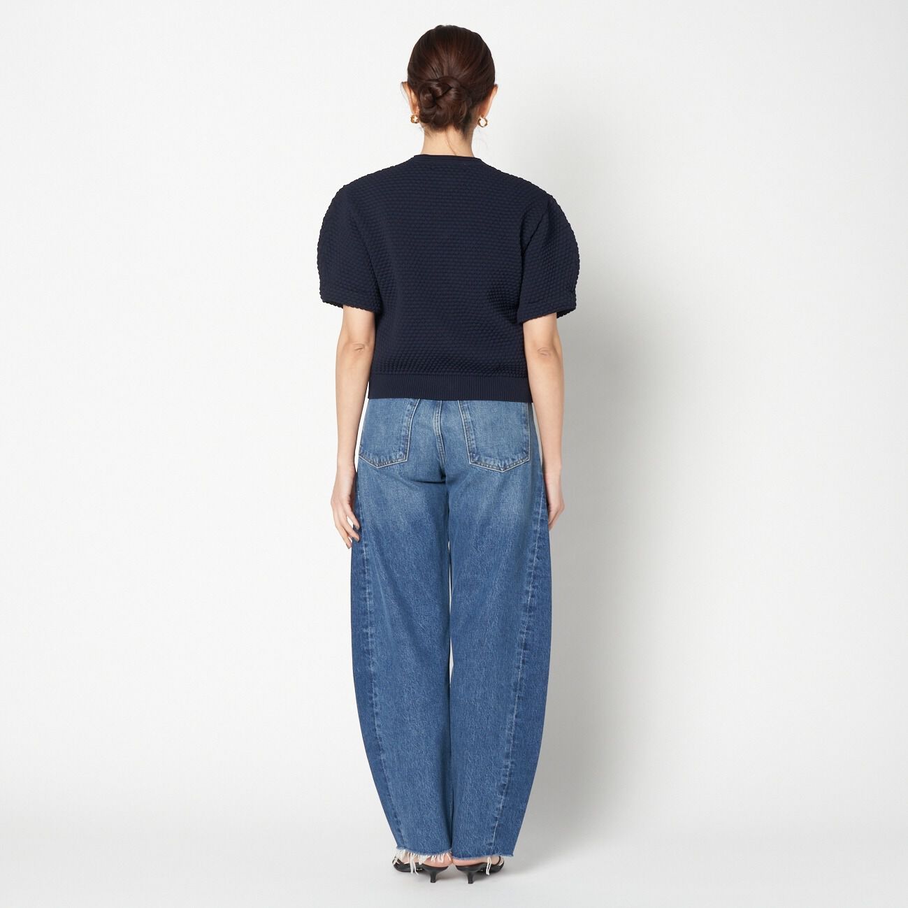 HELIOPOLE「HELIOPOLE POPCORN KNIT BIJOU BUTTON CARDIGAN」|ニット・セーター|