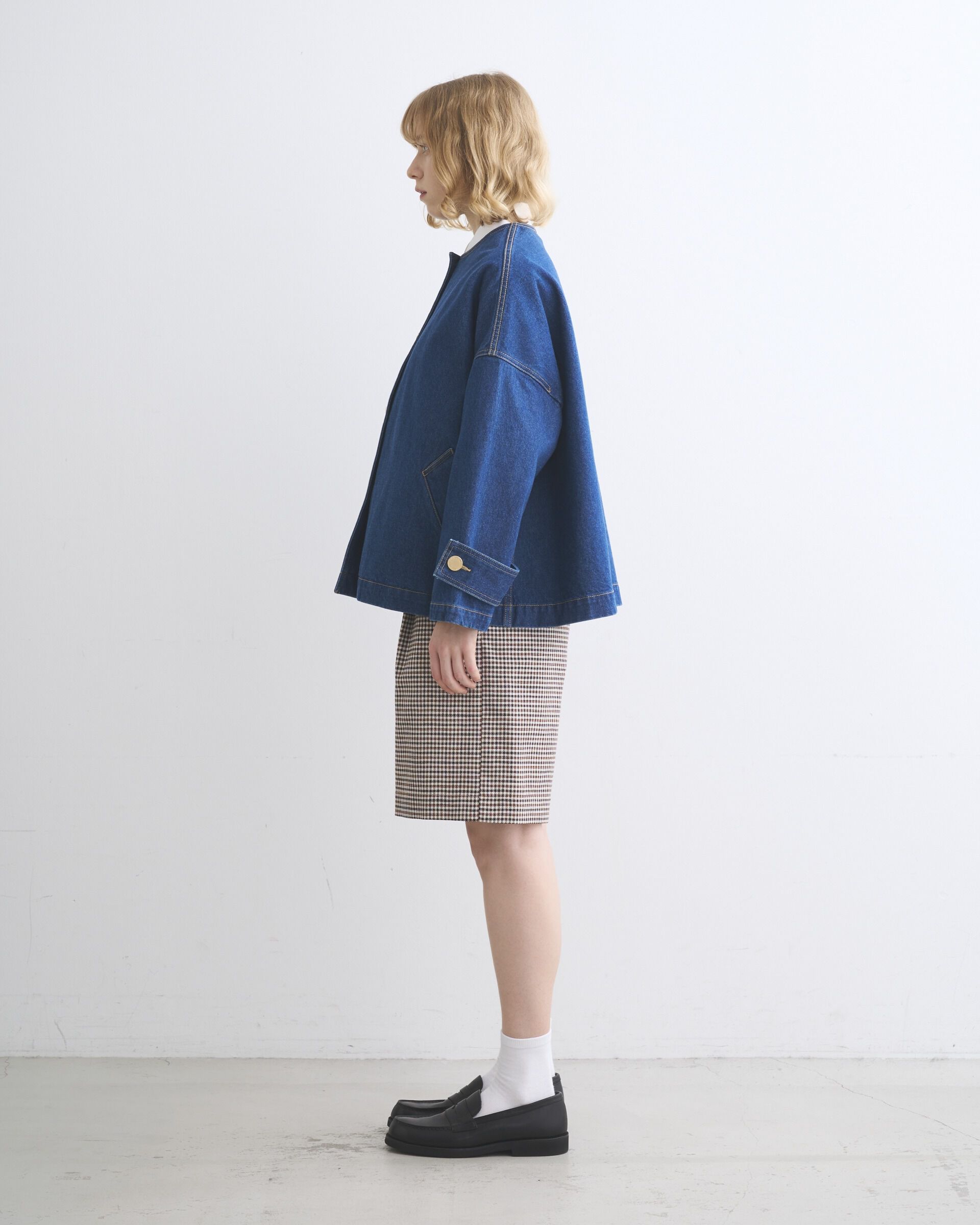 Traditional Weatherwear「MALTON NO COLLAR SHORT DENIM」|その他|