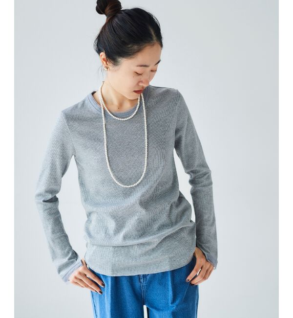 le.coeur blanc「ラメリブカットソー」|Tシャツ・カットソー|