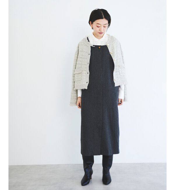 le.coeur blanc「ツイード調ラメニットジャケット」|その他|