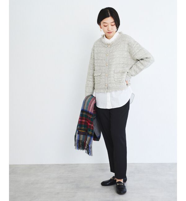 le.coeur blanc「ツイード調ラメニットジャケット」|その他|
