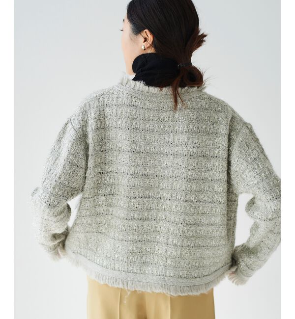 le.coeur blanc「ツイード調ラメニットジャケット」|その他|