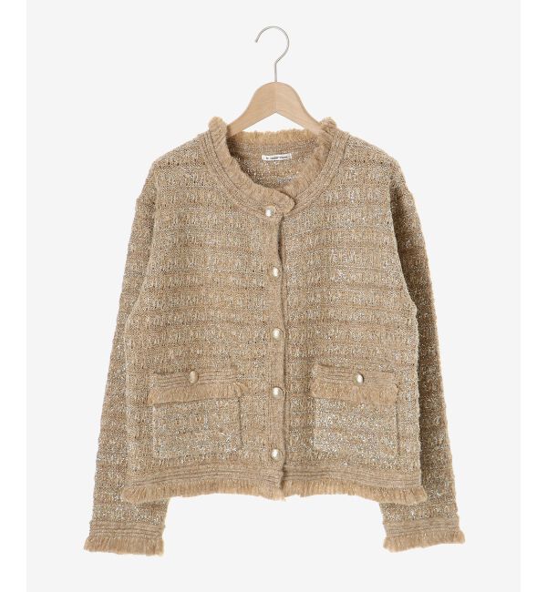 le.coeur blanc「ツイード調ラメニットジャケット」|その他|