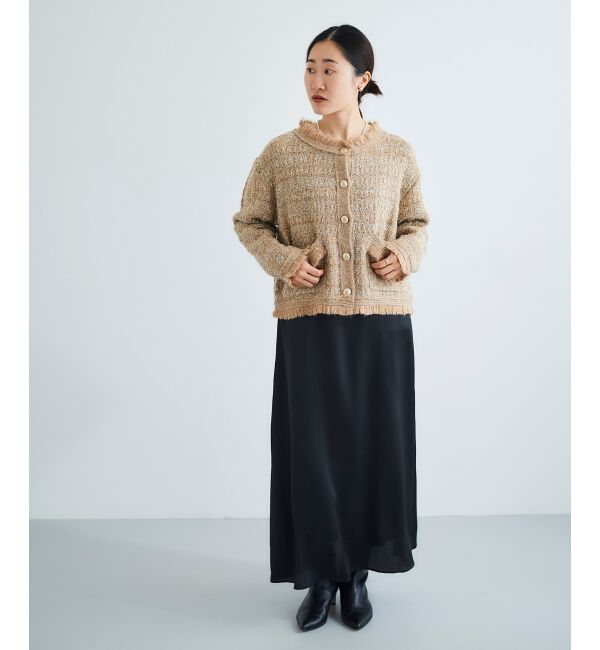 le.coeur blanc「ツイード調ラメニットジャケット」|その他|