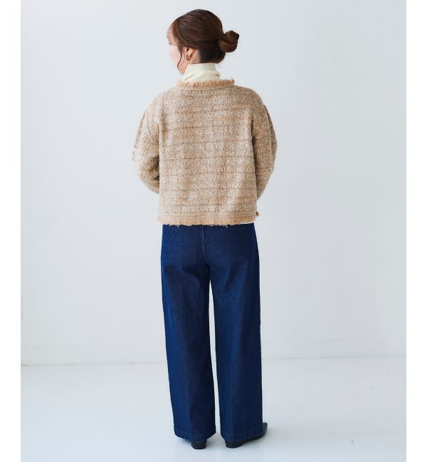 le.coeur blanc「ツイード調ラメニットジャケット」|その他|