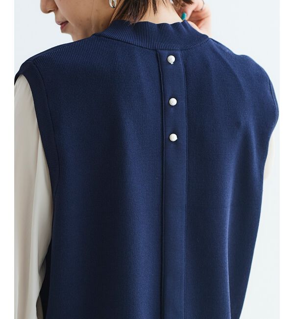  「ブラウスレイヤードニットベスト」|ベスト・ジレ|