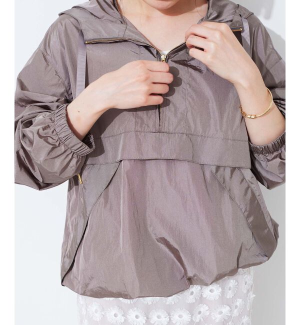 le.coeur blanc「シャイニーナイロンアノラックパーカー」|その他|