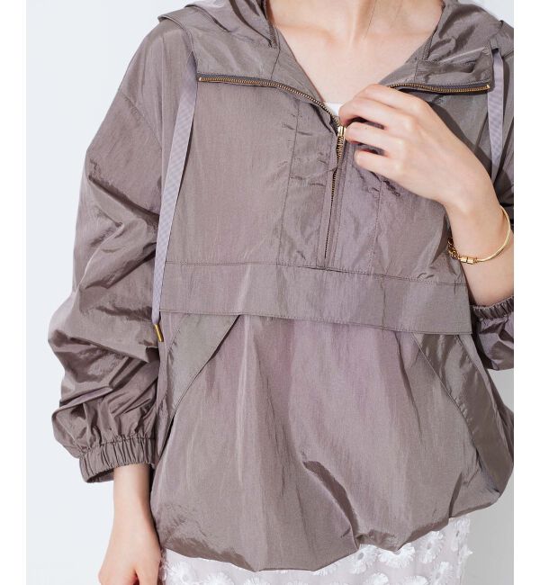 le.coeur blanc「シャイニーナイロンアノラックパーカー」|その他|