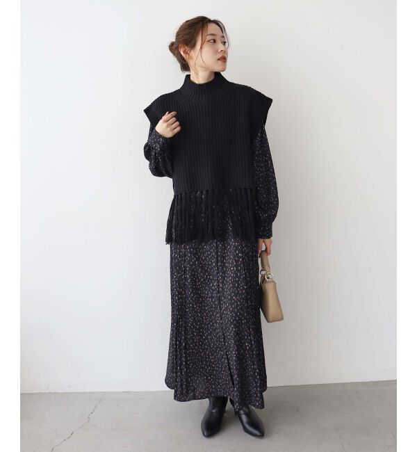 le.coeur blanc「《手洗い可能》フリンジニットベスト」|ベスト・ジレ|