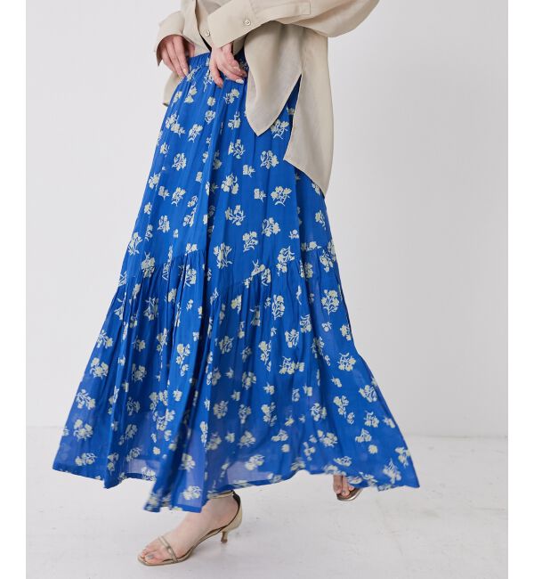  「《手洗い可能》Fanakaレトロフラワースカート」|スカート|