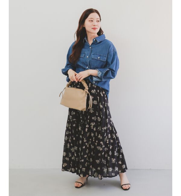  「《手洗い可能》Fanakaレトロフラワースカート」|スカート|