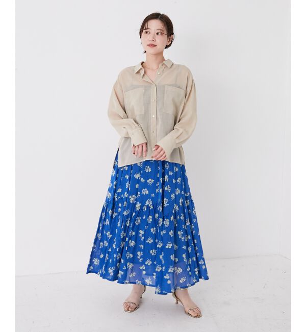  「《手洗い可能》Fanakaレトロフラワースカート」|スカート|
