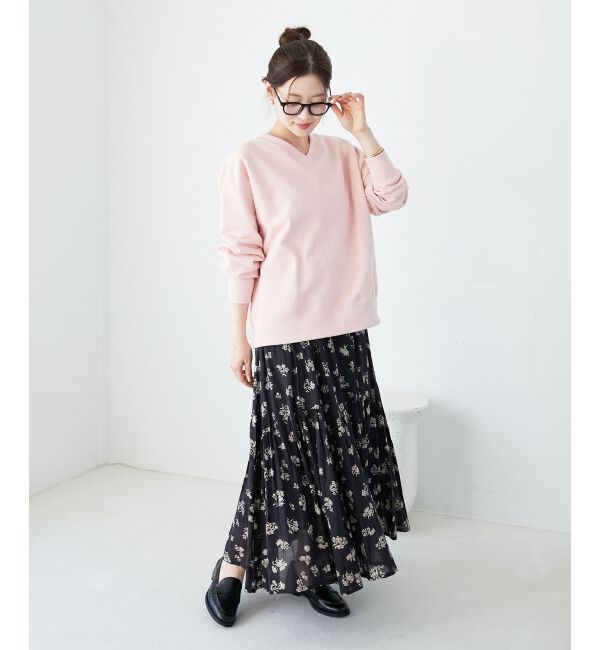  「《手洗い可能》Fanakaレトロフラワースカート」|スカート|