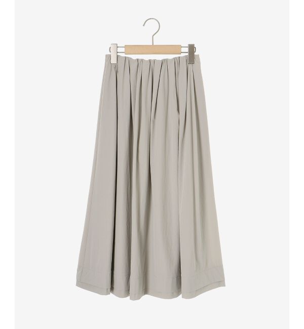 le.coeur blanc「ナイロンタックギャザーダブルヘムスカート」|スカート|