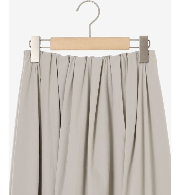 le.coeur blanc「ナイロンタックギャザーダブルヘムスカート」|スカート|