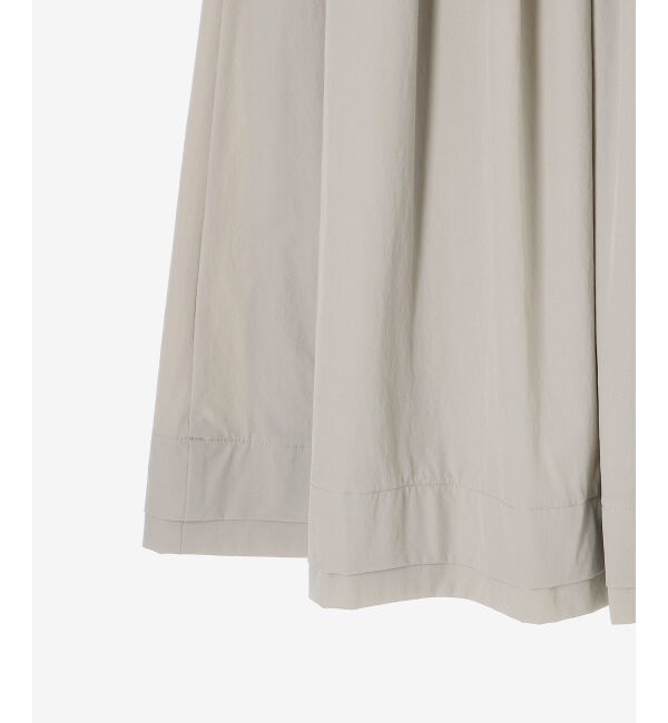 le.coeur blanc「ナイロンタックギャザーダブルヘムスカート」|スカート|