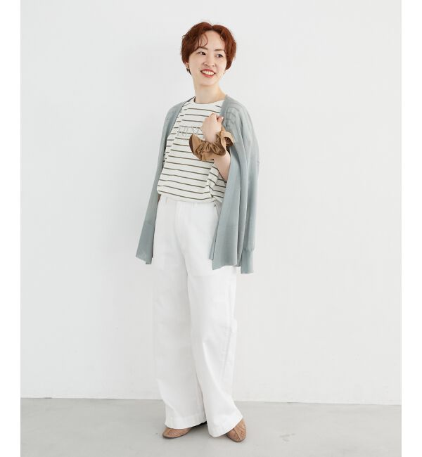  「《手洗い可能》シアーミドル丈カーディガン」|カーディガン|