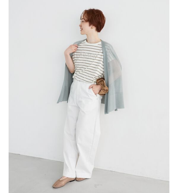  「《手洗い可能》シアーミドル丈カーディガン」|カーディガン|