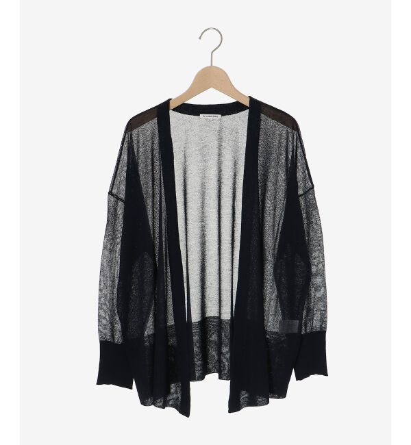  「《手洗い可能》シアーミドル丈カーディガン」|カーディガン|