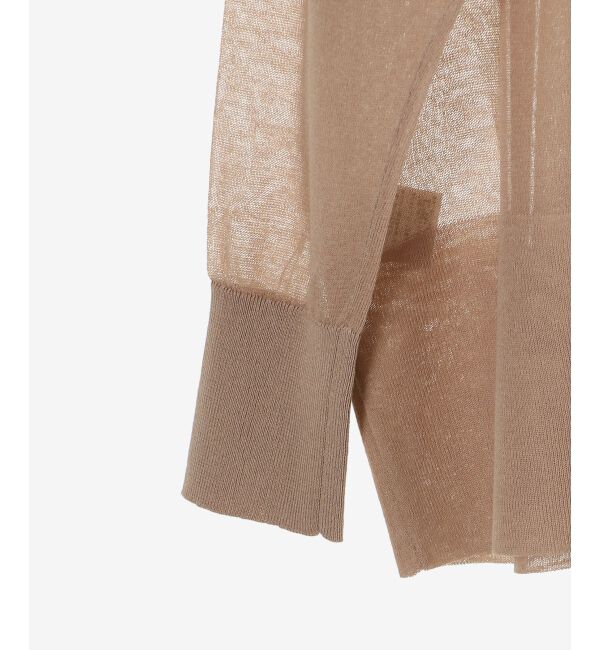  「《手洗い可能》シアーミドル丈カーディガン」|カーディガン|