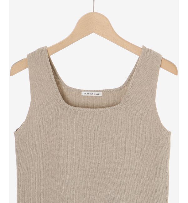  「スクエアニットタンク」|タンクトップ|