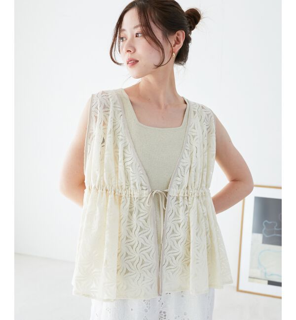  「スクエアニットタンク」|タンクトップ|