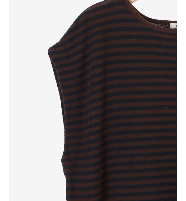  「《手洗い可能》柄編みボーダーフレンチニット」|ニット・セーター|