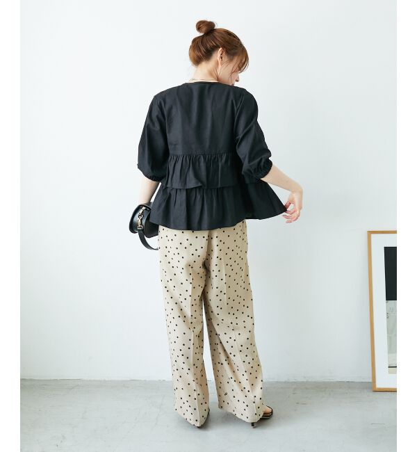  「《着映え◎》コットン麻フリルティアードジャケット」|その他|