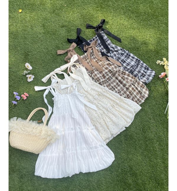  「肩リボンバルーンチュニック」|シャツ・ブラウス|