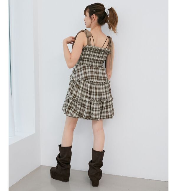  「肩リボンバルーンチュニック」|シャツ・ブラウス|