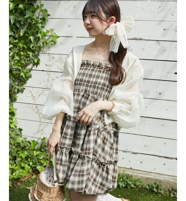  「肩リボンバルーンチュニック」|シャツ・ブラウス|