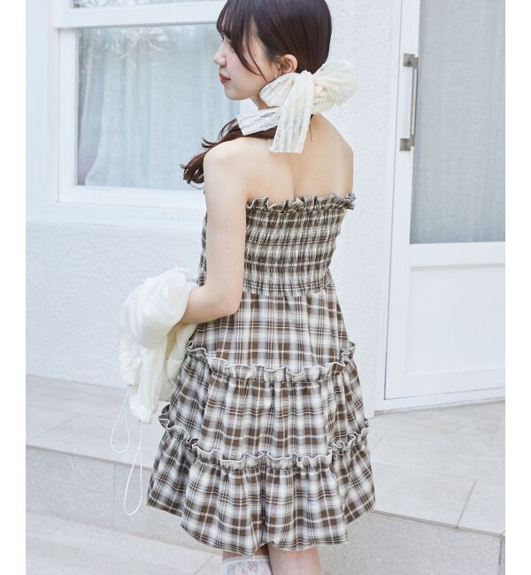  「肩リボンバルーンチュニック」|シャツ・ブラウス|