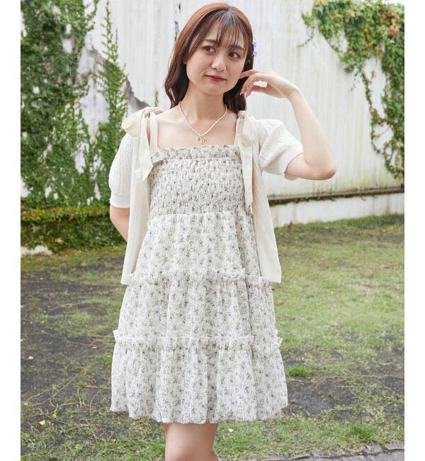  「肩リボンバルーンチュニック」|シャツ・ブラウス|