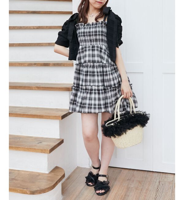  「肩リボンバルーンチュニック」|シャツ・ブラウス|