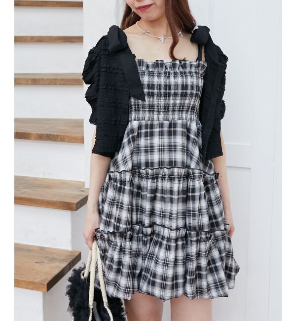  「肩リボンバルーンチュニック」|シャツ・ブラウス|