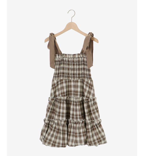  「肩リボンバルーンチュニック」|シャツ・ブラウス|