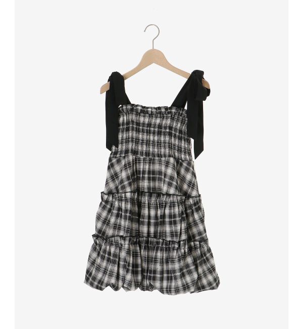  「肩リボンバルーンチュニック」|シャツ・ブラウス|