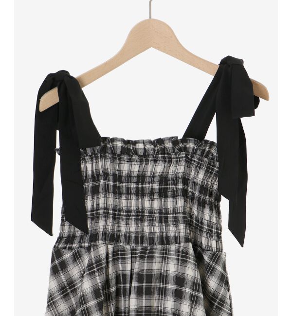  「肩リボンバルーンチュニック」|シャツ・ブラウス|