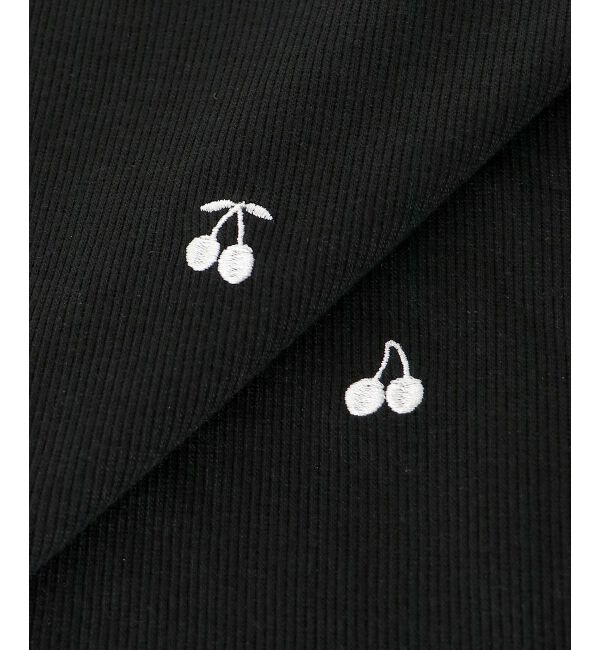  「ガーリーモチーフエンブロイダリーT」|Tシャツ・カットソー|