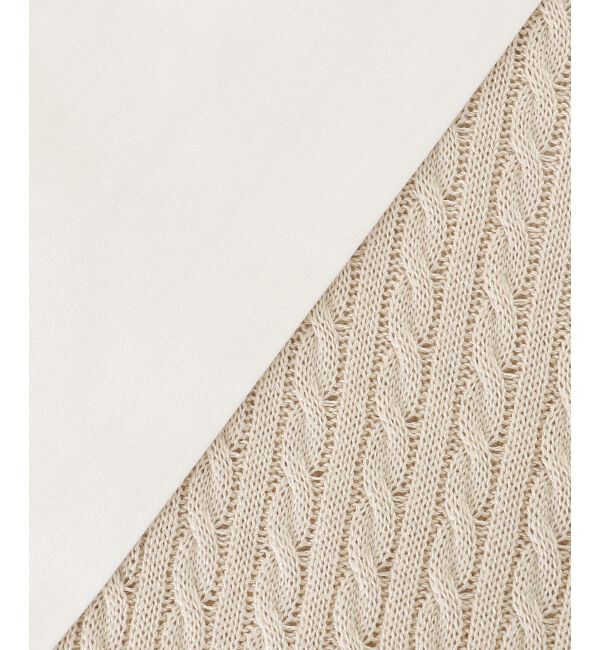  「リボンセットドッキング半袖ニット」|ニット・セーター|