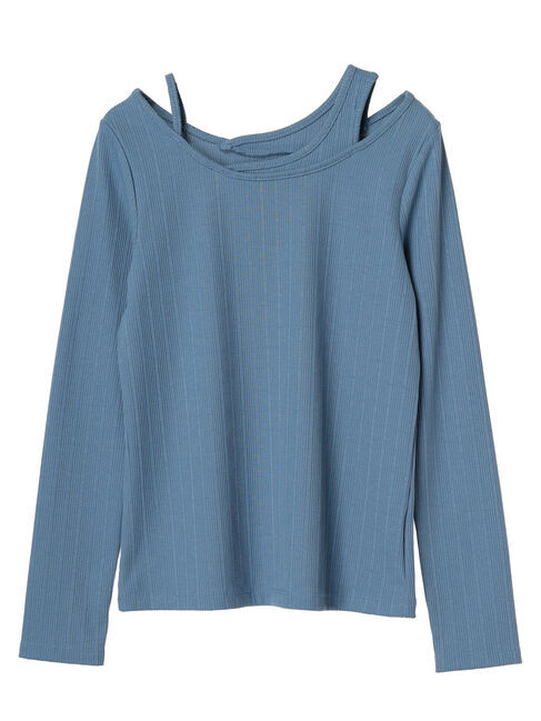 earth music&ecology「レイヤード風リブプルオーバー」|Tシャツ・カットソー|