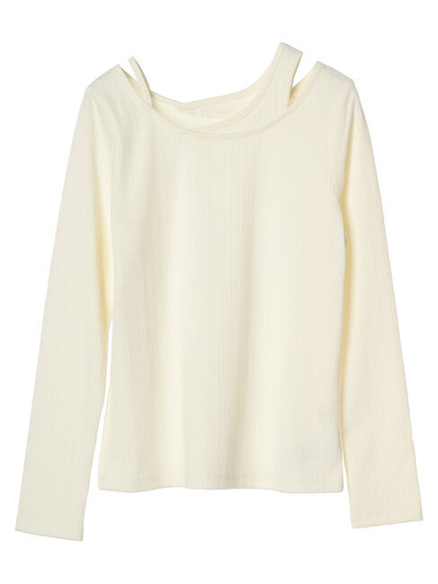 earth music&ecology「レイヤード風リブプルオーバー」|Tシャツ・カットソー|