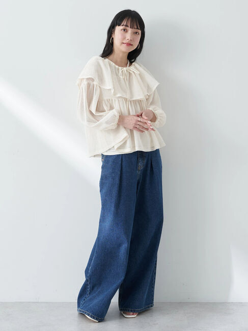 earth music&ecology「マルチwayカラーメッシュブラウス」|シャツ・ブラウス|