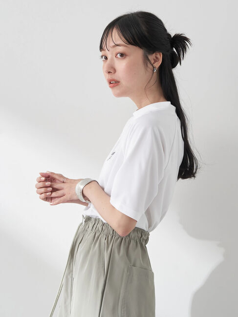 earth music&ecology「スポーティー刺繍ロゴT」|Tシャツ・カットソー|