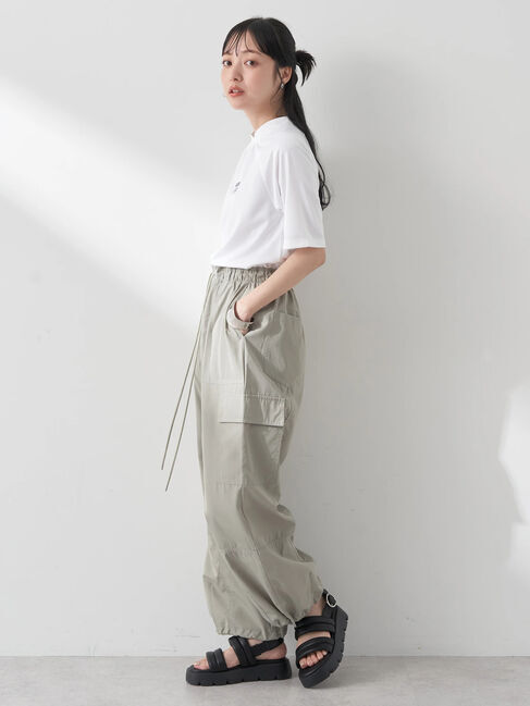 earth music&ecology「スポーティー刺繍ロゴT」|Tシャツ・カットソー|