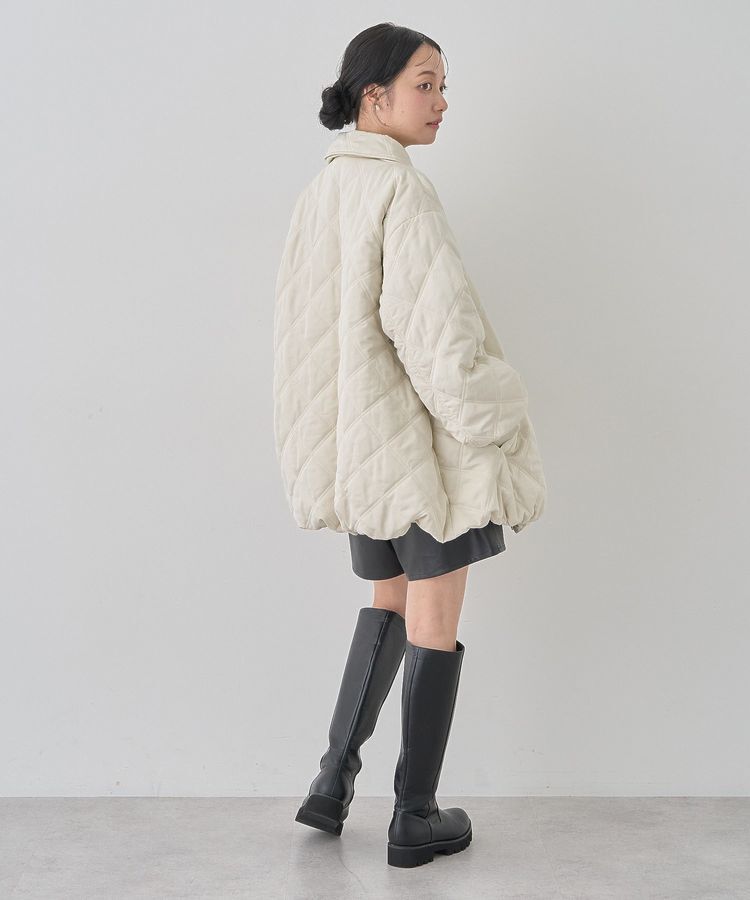 earth music&ecology「ダブルステッチキルティングコート」|ブルゾン・スタジャン|