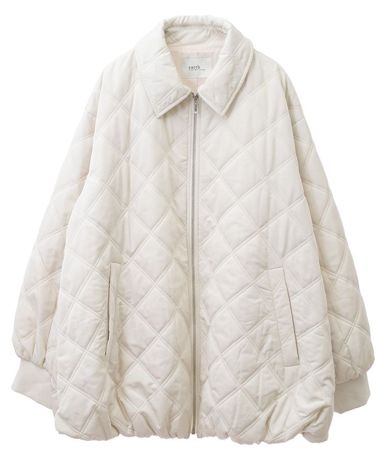 earth music&ecology「ダブルステッチキルティングコート」|ブルゾン・スタジャン|