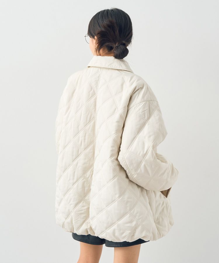 earth music&ecology「ダブルステッチキルティングコート」|ブルゾン・スタジャン|